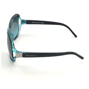 Rocawear Sunglasses Womens Oversized R3115 NYTQ Teal Blue Black‎ Y2K Glam thumbnail 3