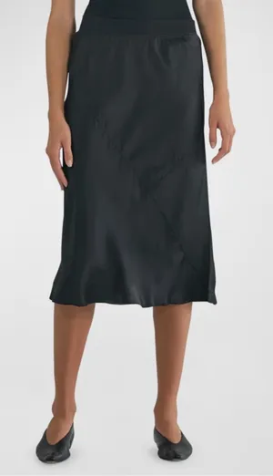 ATM Anthony Thomas Melillo 100% Silk A line Skirt Black Size X-Small thumbnail 1