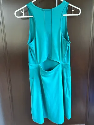 Like New SmartWool Active Tank Dress Lake Blue/Green Size Small thumbnail 11