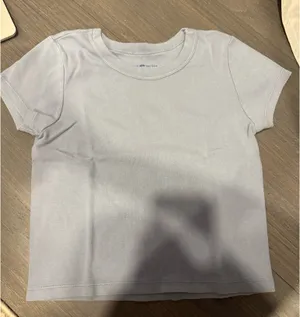 Blue Brandy Melville t-shirt cropped thumbnail 1