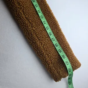 Madewell Sherpa Portland Jacket In Gold Peckan Snap Button‎ Brown XS thumbnail 12