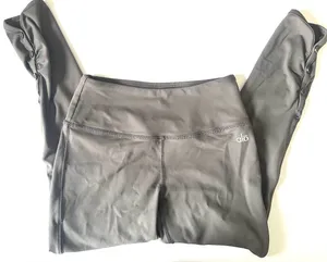 ALO Yoga Charcoal Crop‎ Leggings Women’s Sz S thumbnail 1