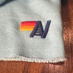 Aviator Nation Matching Large Sweatshirt Medium Sweatpants Set Rainbow Lightning thumbnail 2