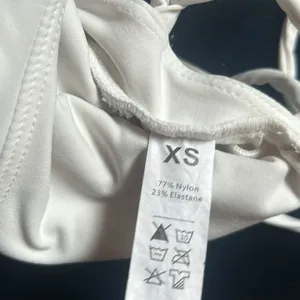 Non-Signe White Mini‎ Athletic Dress W/ Tie Back Detailing Size XS thumbnail 6