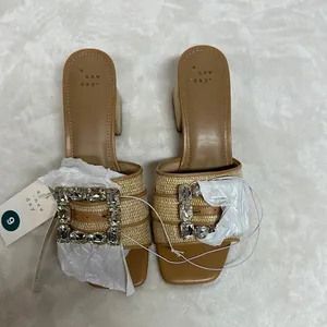 A New Day Women's Tan Slide Sandals thumbnail 2