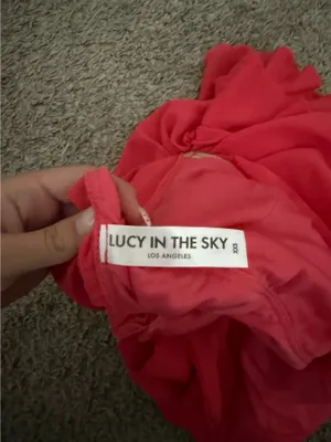 Lucy in the Sky Mini Dress Salmon thumbnail 3
