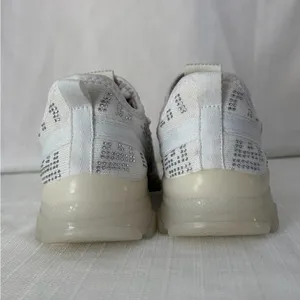 CloudAir women’s Size 6 Rhinestone Sneakers White Chunky Platform Shoes(B121)✨ thumbnail 6