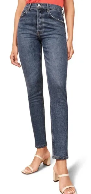 REFORMATION Serena High Waist Skinny Jeans in Kasai Blue‎ Size US 25 thumbnail 1