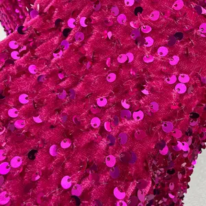 Faeriesty Pants Womens Small Pink Sequin High Waisted Flare Leg Party Trousers thumbnail 5