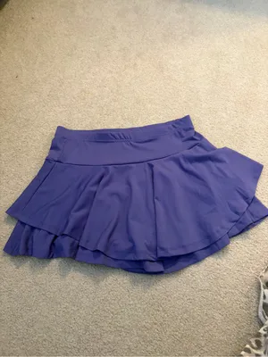 Purple Layered Ruffle Athletic Skort Size M thumbnail 2