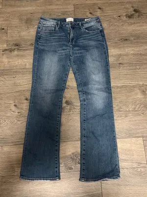 DRIFTWOOD Women's Dark Blue Flare Jeans Kelly size 31 thumbnail 2