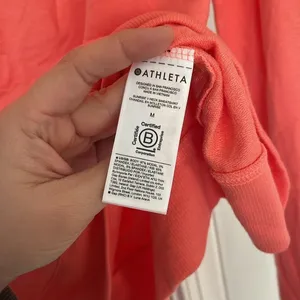 Athleta Sunrise V Neck Sweatshirt‎ Orange V Neck Pullover thumbnail 6