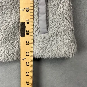 Patagonia Los Gatos Fleece Vest S Grey Full Zip High Pile Soft Layering Fuzzy thumbnail 3