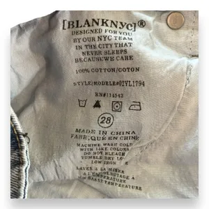Blank NYC Jeans The Madison Crop High Rise Crop Size‎ 28 Womens thumbnail 5