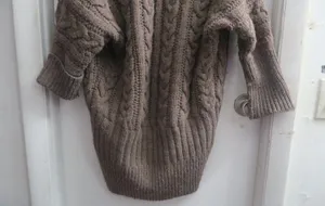 Express knit sweater wool blend comfy cardigan in green size small. thumbnail 8