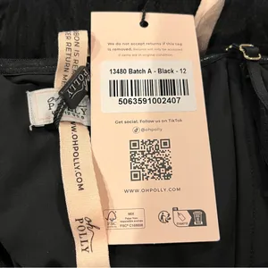 Nwt Oh Polly Black Tulle Sweetheart Neck Midi Dress Size 8 thumbnail 8