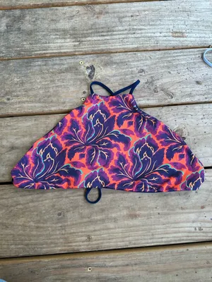 NWOT L*Space Liberty Luna Fleur high neck bikini top thumbnail 2