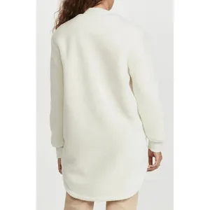 Angel's Advocate Bomber Sherpa Fuzzy Teddy Faux Fur Long Coat Jacket thumbnail 2
