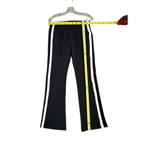 Maeve Anthropologie Knitted Straight leg black/white stripe pants size small thumbnail 6