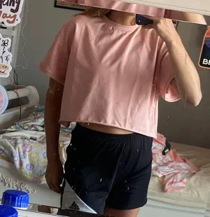 Soft Crop Top Pink Size M thumbnail 2