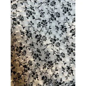 Madewell Floral Clipdot Peplum Top Womens Medium White Black V-Neck Long Sleeve thumbnail 5
