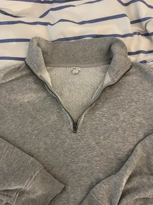 Aerie Quarter-Zip Pullover Grey thumbnail 4