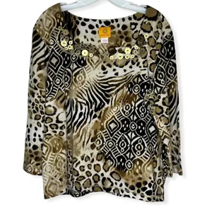 Ruby‎ Rd. Top Brown Size XL thumbnail 2