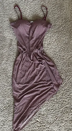 Burgundy Bodycon Dress Size M thumbnail 1