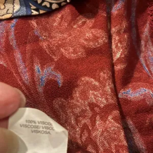 Lucky Brand Mix Print Boho Top. Red turquoise. Size‎ small. Long sleeve thumbnail 8