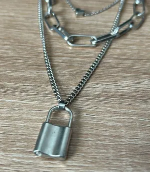 Silver layered necklaces thumbnail 2