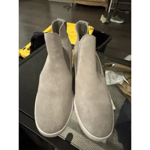 Sorel Women's Gray Leather Out N About II Slip On Wedge Ankle Booties Size 7 thumbnail 3