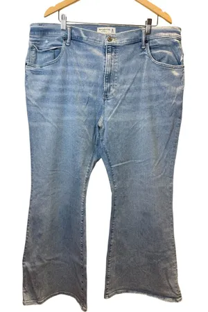 Abercrombie & Fitch Flare Jeans Womens 22S Light Blue Ultra High Rise Denim thumbnail 1