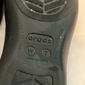 Crocs Womens Slip On Slingback‎ Ballet Flat W/Gem Round Toe Beach Black Sz 7w thumbnail 10