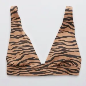 Aerie Womens Tiger Pique Triangle Bikini Swim Top thumbnail 2