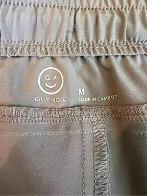 Gilly Hicks Taupe Cargo Wide Leg Drawstring Pants Medium thumbnail 5