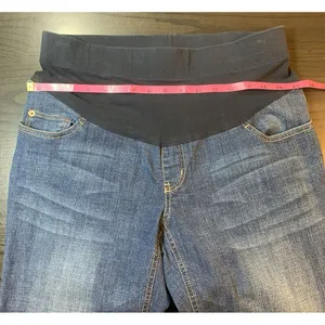 Oh Baby Motherhood‎ Maternity Denim Crop Jeans Medium Basic Everyday Minimalist thumbnail 6