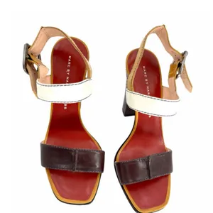 Marc by Marc Jacobs Multicolor Leather Block Heel Sandals 6.5 Ankle Strap No Box thumbnail 4