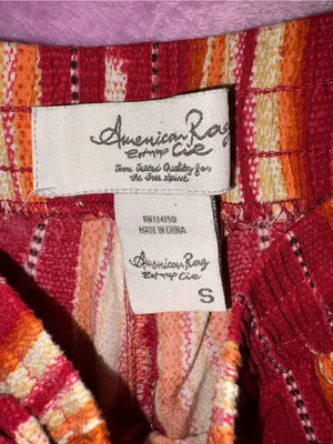 American Rag Red Striped Pull-On Capris thumbnail 2