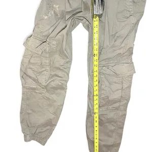 Garage Cargo Jogger Pant Size XS Taupe Khaki Utility Performance Bleach Stained thumbnail 8