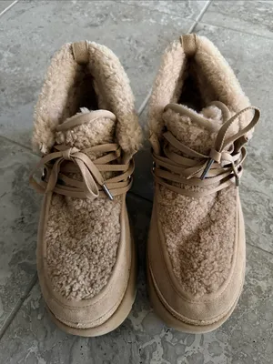UGG Classic New Heights Lace-Up Boots in Sand/Tan, Size 12, NEW without Box thumbnail 7