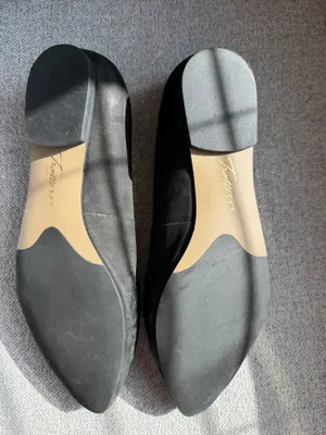 Trotters Estee black nubuck weave flats thumbnail 3