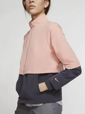 Nike HyperAdapt Shield Pink/Navy Golf Jacket Women’s XL thumbnail 2