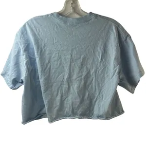 Vintage '94 Ford Bronco Built Wild Graphic T-Shirt Women’s Cropped L‎ Blue thumbnail 2