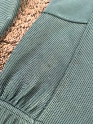 Lululemon Brushed Softstreme Ribbed High-Rise Jogger Green Jasper size 10 thumbnail 6