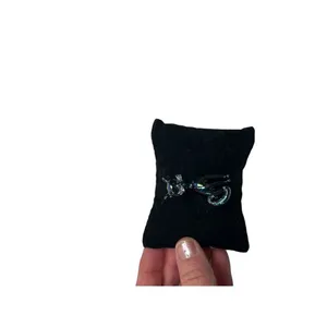 IRIDESCENT CAT Brooch Mid Century Modern brooch Carnival Pin Jewelry 50’s/60’s thumbnail 3
