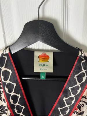 Farm Rio Passion Scarf Wrap Mini Dress XS thumbnail 11
