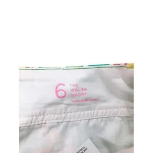 Lilly Pulitzer Walsh Pop Goes The Lemur‎ Yellow Turquoise Paisley Shorts Size 6 thumbnail 6