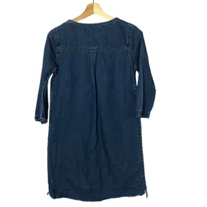 Madewell Denim Step‎ Hem Shift Mini Dress XS thumbnail 4