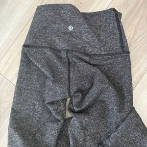 Lululemon Wunder Under High Rise Leggings Herringbone Black White Size 2 thumbnail 3