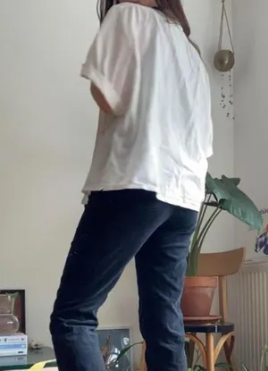 Vintage 1980s white short sleeve cotton button down 🤍 thumbnail 5